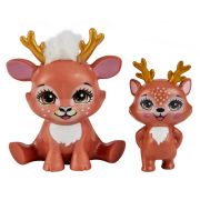 ENCHANTIMALS SET PAPUSI SURORI SI ANIMALUTELE LOR  DANESSA DEER & SPRINT SI DANETTA DEER & FLEET VIVMTHCF79_HCF80