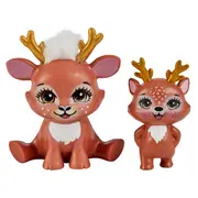 ENCHANTIMALS SET PAPUSI SURORI SI ANIMALUTELE LOR  DANESSA DEER & SPRINT SI DANETTA DEER & FLEET VIVMTHCF79_HCF80