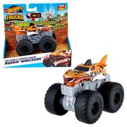 HOT WHEELS MONSTER TRUCK ROARIN WRECKERS TIGER SHARK CU FUNCTII SI SUNETE SCARA  1:43 VIVMTHDX60_HDX62