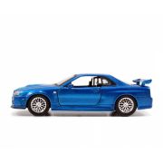 SET MASINUTE METALICE FAST & FURIOUS BRIAN'S NISSAN SKYLINE GT-R(BNR34) SCARA 1 LA 32 VIV253204004