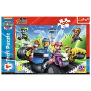 PUZZLE TREFL 100 PIESE PATRULA CATELUSILOR CATELUSII PE MOTOCICLETE VIV16430