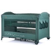 Patut pliabil chipolino merida avocado linen cu laterala culisanta hubkosimer0223av