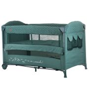 Patut pliabil chipolino merida avocado linen cu laterala culisanta hubkosimer0223av