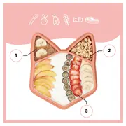 Babymoov - tava anti-alunecare pentru mancare in forma de vulpita bbba005206