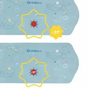 Badabulle - covor xxl antiderapant pentru cada cu senzor de temperatura bbbb023014
