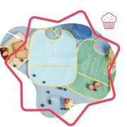 Badabulle - set 2 bavetici cu animalute  bbbb007023