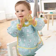 Badabullle - bavetica cu maneci, albastra cu pisicute bbbb007025