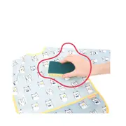 Badabullle - bavetica cu maneci, albastra cu pisicute bbbb007025