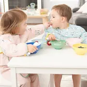 Badabullle - bavetica cu maneci, albastra cu pisicute bbbb007025