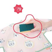 Badabullle - bavetica cu maneci, roz cu animalute vesele bbbb007024