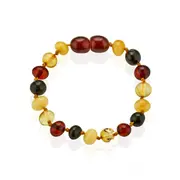 Bratara din chihlimbar pentru bebelusi BabyJem (Culoare: Mixt) JEMbj_5885