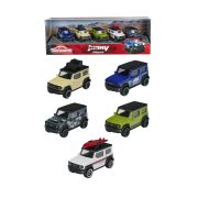 MAJORETTE SET 5 MASINI DIN METAL SUZUKI JIMNY 7.5CM VIV212053177