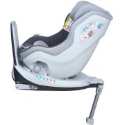 Scaun auto Rear Facing rotativ Tiago 0-18 kg gri KidsCare SUPKC_tiago_gri