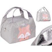 Geanta termoizolanta 21,5 cm x 14,5 cm x 15,5 cm Ikonka IK2998 BBJIK2998_Gri/Roz