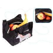 Geanta termoizolanta 21,5 cm x 14,5 cm x 15,5 cm Ikonka IK2998 BBJIK2998_Negru/Alb