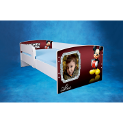 Pat Personalizat Mickey Cu Saltea Inclusa Si Sertar 140x70 Cm Ptv2794