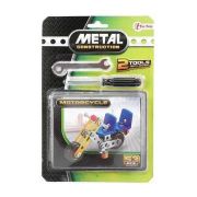 Set de Constructie Metalic Vehicule Metal 3D Toi-Toys TT43212Z BBJTT43212Z_Motocicleta