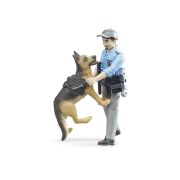Bruder - Figurina Politist Cu Caine ARTBR62150