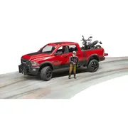 Bruder - Masina De Teren Ram 2500 Cu Motocicleta Scrambler Ducati Desert Si Sofer ARTBR02502