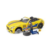 Bruder - Masina De Teren Ram 2500 Si Masina De Curse Roadster ARTBR02504