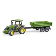 Bruder - Tractor John Deere 5115M Cu Remorca Basculabila ARTBR02108