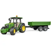 Bruder - Tractor John Deere 5115M Cu Remorca Basculabila ARTBR02108