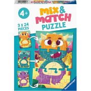Puzzle Mix&Match Dinozauri, 3X24 Piese ARTRVSPC05197