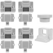 Set 4 sisteme de siguranta magnetice pentru dulapuri si sertare Iso Trade MY6798 BBJMY6798_Alb
