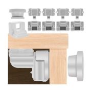 Set 4 sisteme de siguranta magnetice pentru dulapuri si sertare Iso Trade MY6798 BBJMY6798_Alb