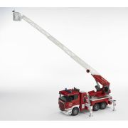 Bruder - Camion De Pompieri Scania R-Series Cu Scara, Pompa De Apa Si Sirena ARTBR03590