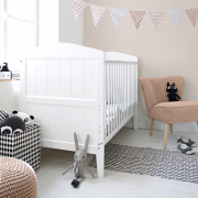 Patut Din Lemn Masiv, Transformabil Pentru Bebe Si Junior, Hampton + Saltea Cocos 140 X 70 Cm Pjbhampton_140-saltea