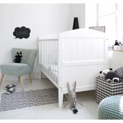 Patut Din Lemn Masiv, Transformabil Pentru Bebe Si Junior, Hampton + Saltea Cocos 140 X 70 Cm Pjbhampton_140-saltea
