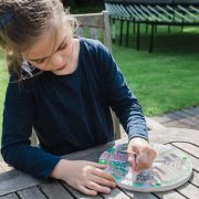 Puzzle labirint - in gradina