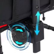 Scaun gaming cu iluminare led rgb off 303, perne detasabile, suport picioare retractabil, polipropilena, 110 kg drm9864