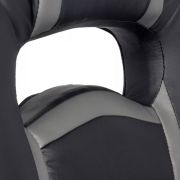 Scaun directorial cu suport picioare off 302, gaming, mecanism de balans, piele ecologica, cadru cromat, 110 kg drm9863