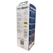 Thermobaby-Biberon din sticla cu gat larg 230ml, tetina silicon, debit mediu DNBTHE1852
