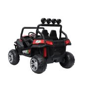 Utv Electric Pentru Copii Golf-kart S2588, 4 Motoare, Roti Moi, Scaun Dublu Tapitat 180w Premium  Rosu Kat00572