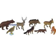 Animale din padure miniland 8 figurine  - okeml25126