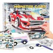 Carte de colorat cu stickere Monster Cars Depesche PT11884 BBJPT11884_Initiala