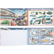 Carte de colorat cu stickere Monster Cars Depesche PT11884 BBJPT11884_Initiala
