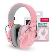 Casti antifonice pliabile pentru copii 5-16 ani, ofera protectie auditiva, SNR 25, roz, ALPINE Muffy Kids Pink ALP26481
