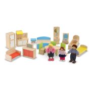 Casuta de papusi din lemn mobilata melissa and doug - okemd2462