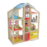 Casuta de papusi din lemn mobilata melissa and doug - okemd2462