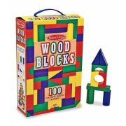 Cuburi din lemn colorate melissa and doug 100 - okemd0481