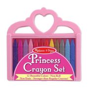 Set creioane colorate triunghiulare princess melissa and doug 12 buc - okemd4155