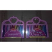 Set creioane colorate triunghiulare princess melissa and doug 12 buc - okemd4155