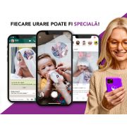 Set 100 Stickere pentru fotografierea bebelusilor - Baby Milestone Stickers pentru fotografii memorabile | Pachet XXL 20 cm diametru