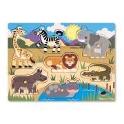 Puzzle din lemn animalele safari - okemd9054
