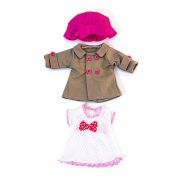 Set imbracaminte vreme temperata pentru papusa fetita 32 cm - okeml31640