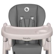 Lionelo - Scaun de masa Reglabil, 4 Pozitii pe inaltime, Spatar reglabil in 3 pozitii, Pliabil, Zanna, din Metal, Gri BYNLO-ZANNA_GREY_STONE